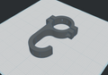 Steering wheel hanger 3D model snapshot