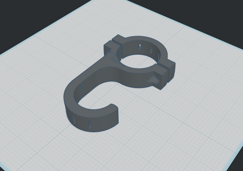 Steering wheel hanger 3D model snapshot